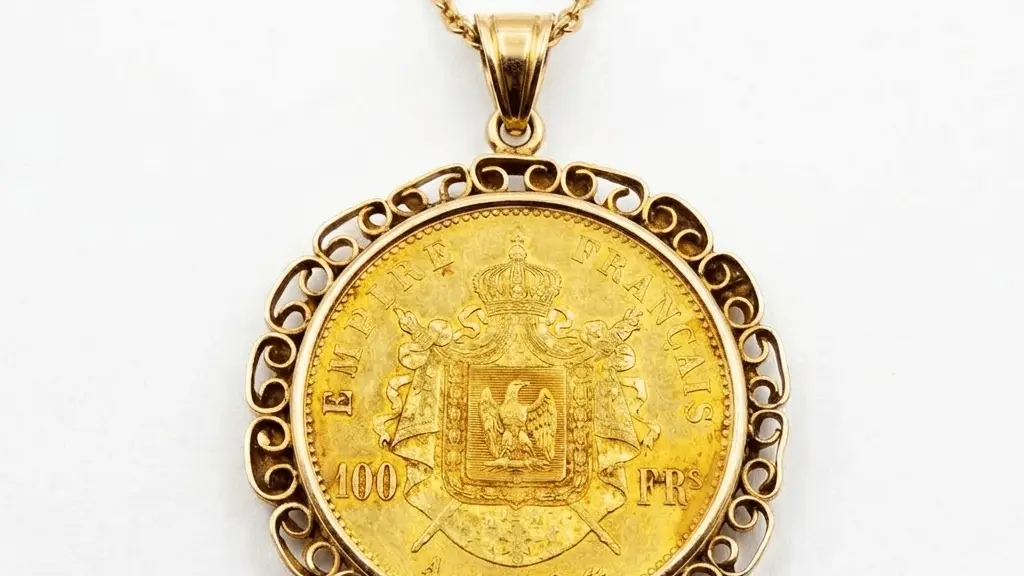 MONNAIE DE 100 FRANCS A 1868, EN OR MONTÉE EN PENDENTIF