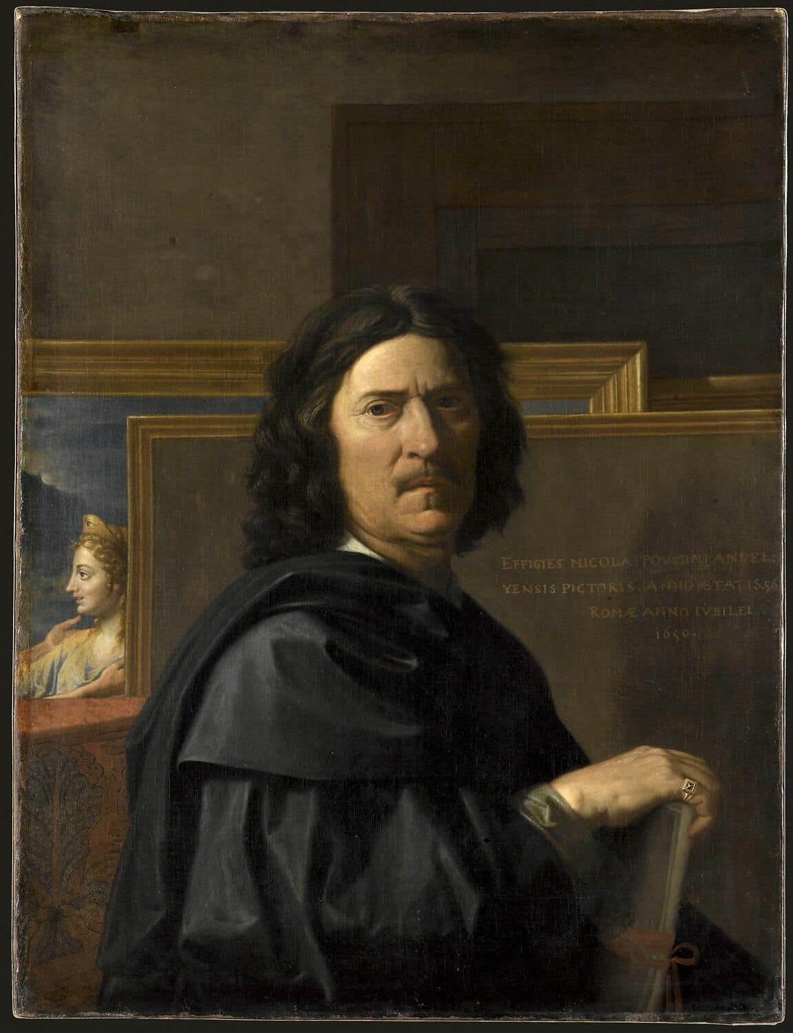Portrait de Nicolas Poussin - peinture - Classicisme