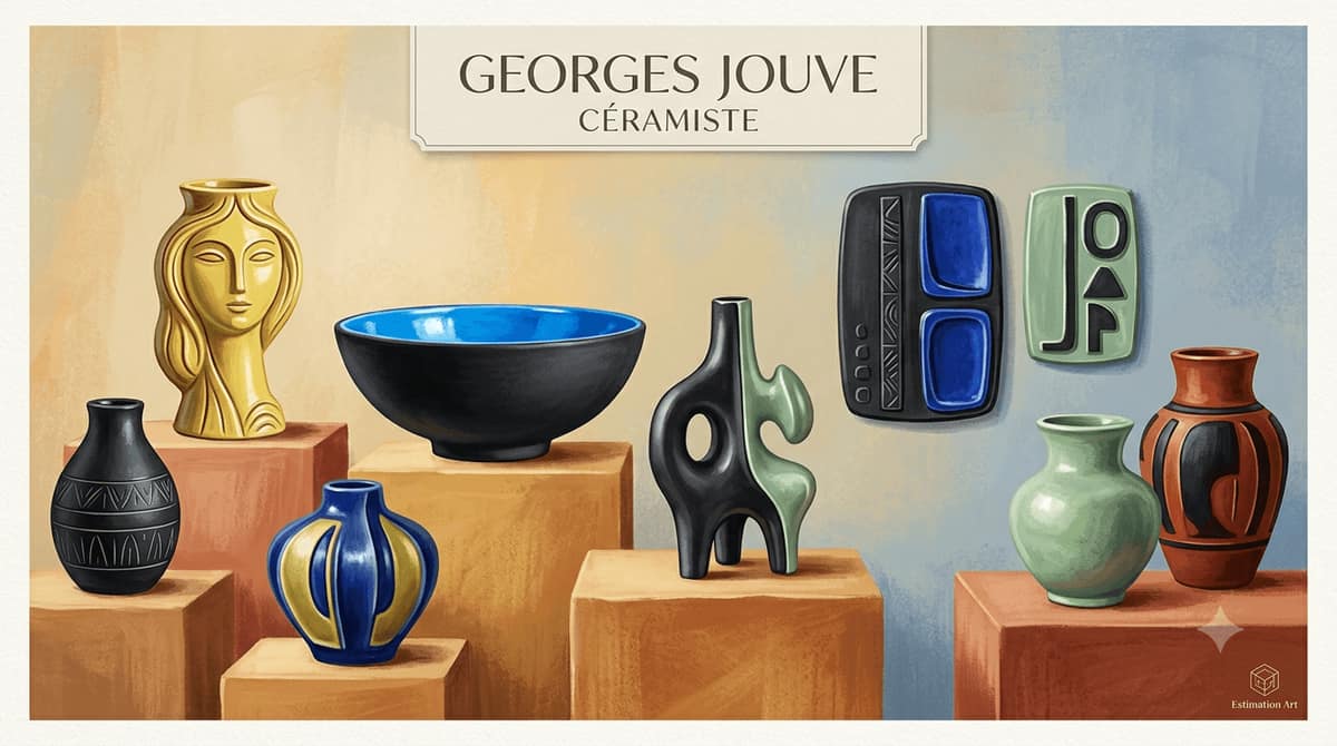 Georges Jouve : cote céramiques, signatures et prix aux enchères 2026