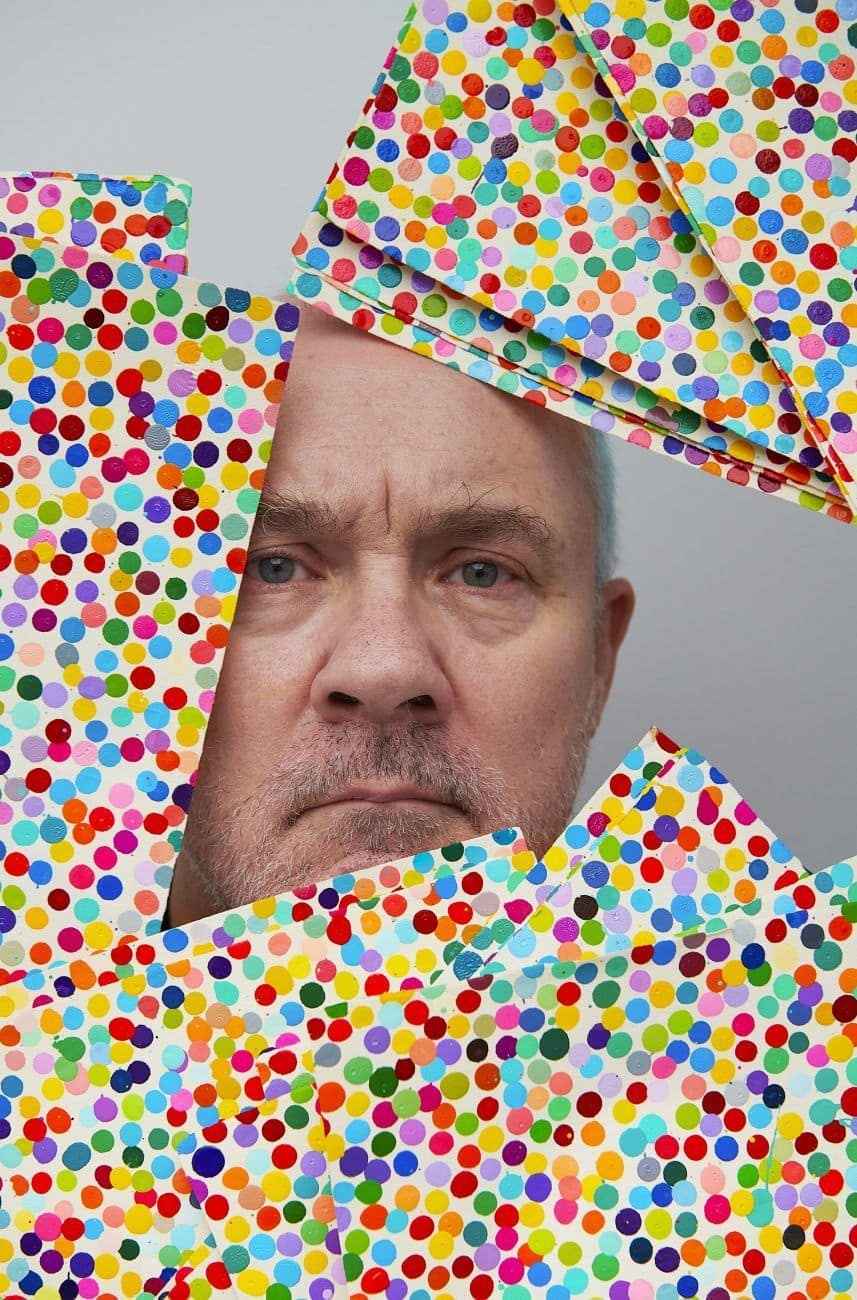 Portrait de Damien Hirst - peinture - Art Contemporain
