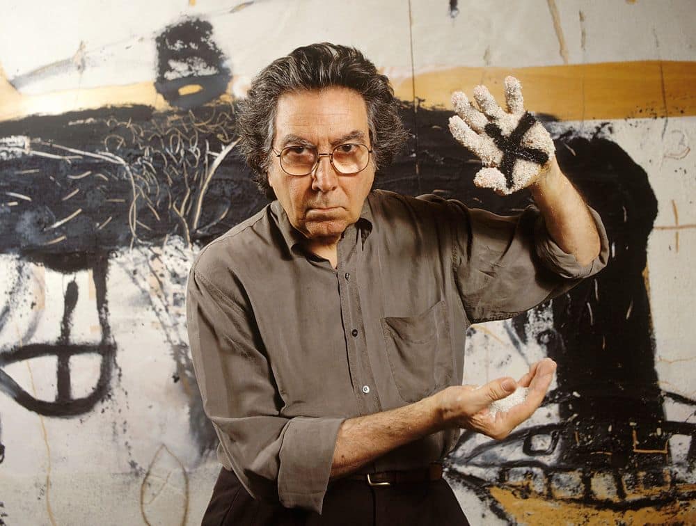 Portrait de Antoni Tàpies - peinture - Art informel