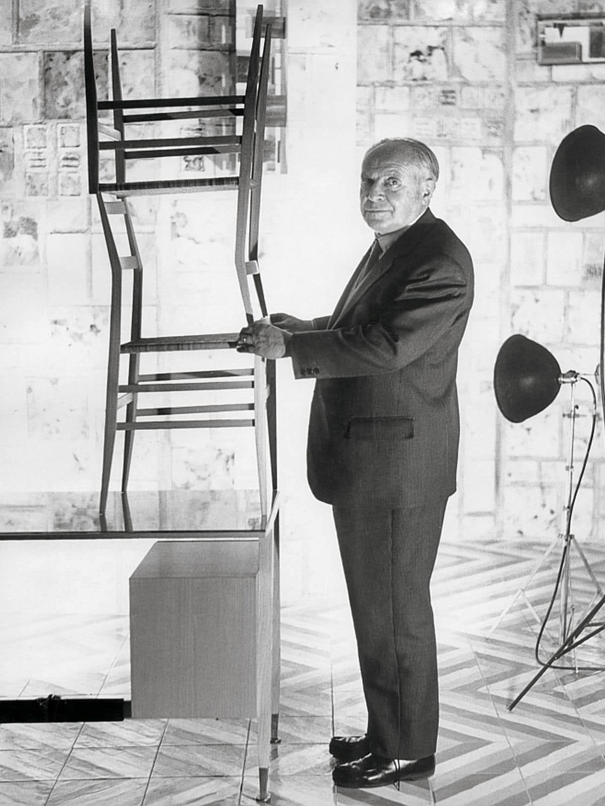 Portrait de Gio Ponti - mobilier - Modernisme italien