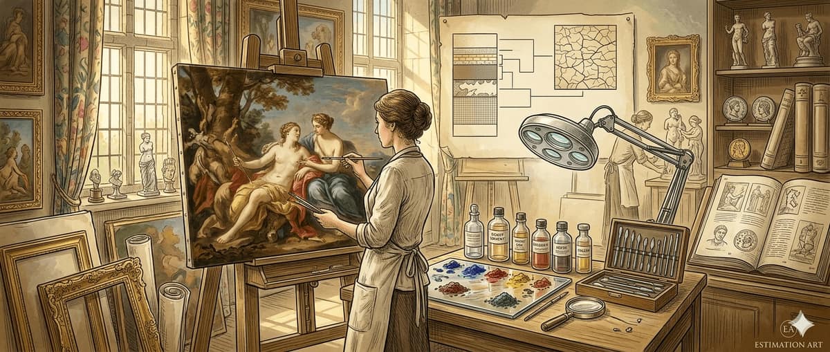 Comment restaurer un tableau : ce qu'il faut savoir avant d'agir