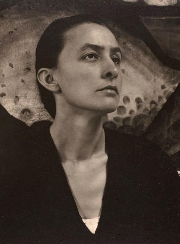 Portrait de Georgia O'Keeffe - peinture - Abstrait