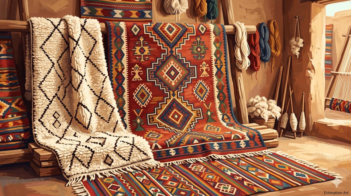 Tapis berbères et kilims : critères de valeur et marché