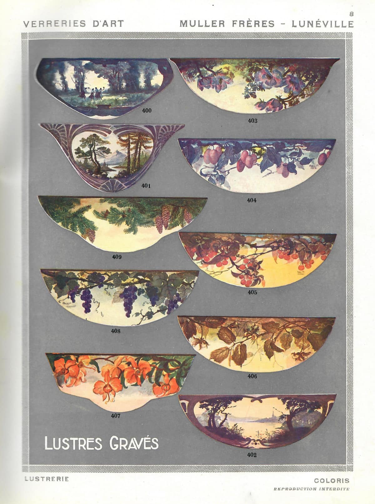 Portrait de Frères Muller - verrerie - Art Nouveau