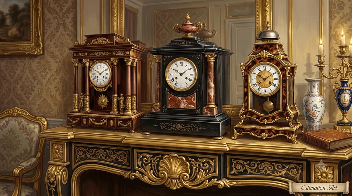 Pendule Napoléon III : portique, borne ou religieuse ?