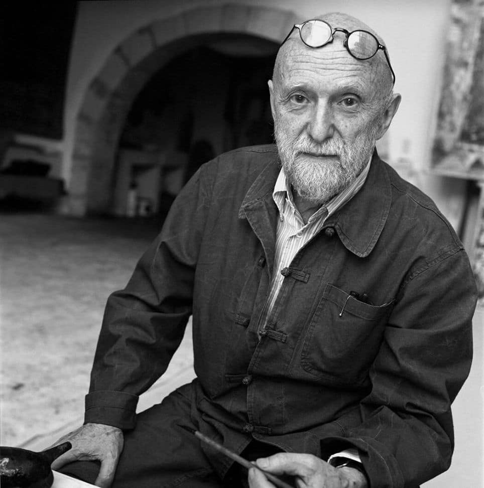 Portrait de Pierre Alechinsky - peinture - CoBrA