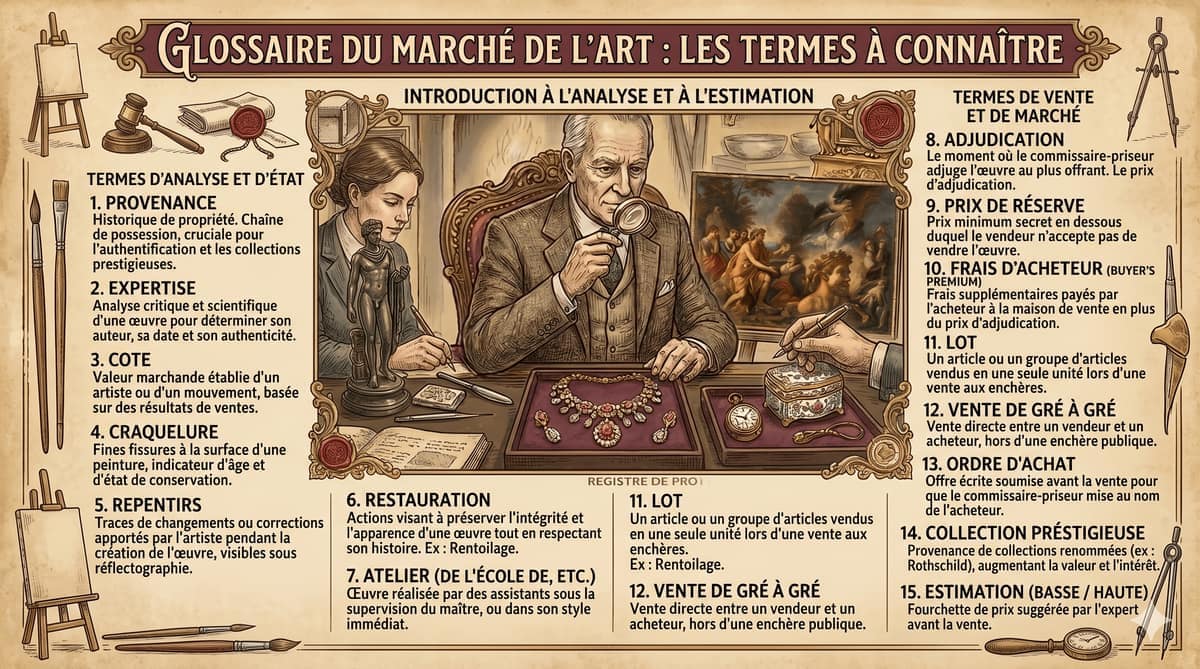 Glossaire du marché de l'art : les termes à connaître