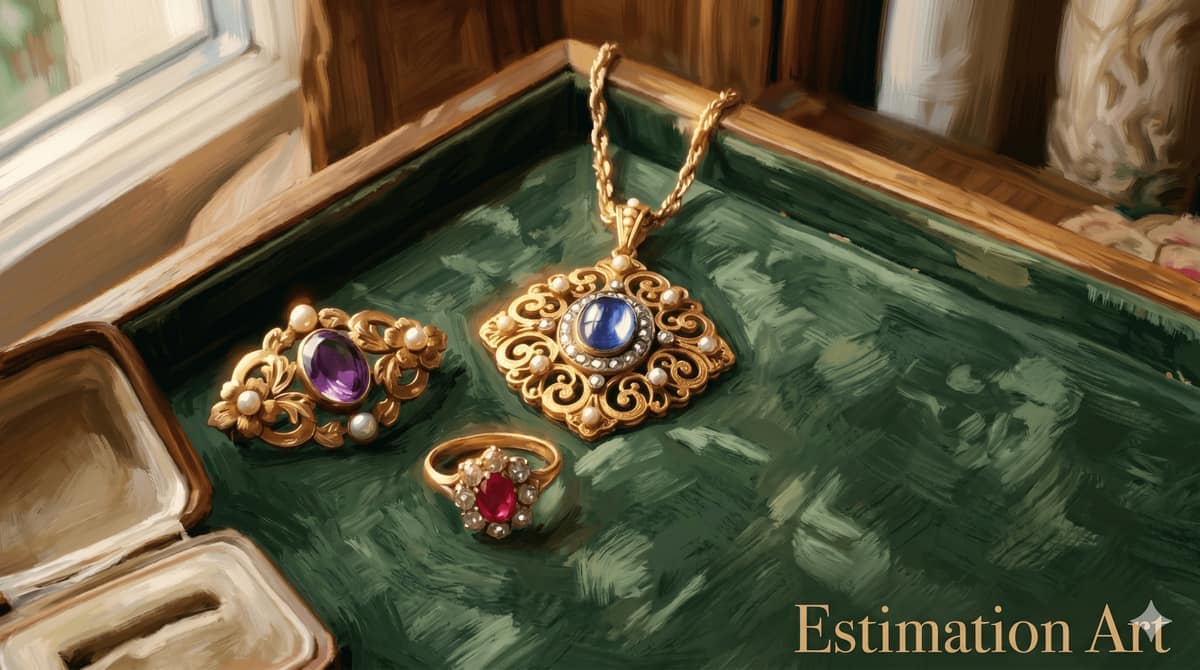 Bijoux anciens en or 18 carats : poinçons, périodes, estimation