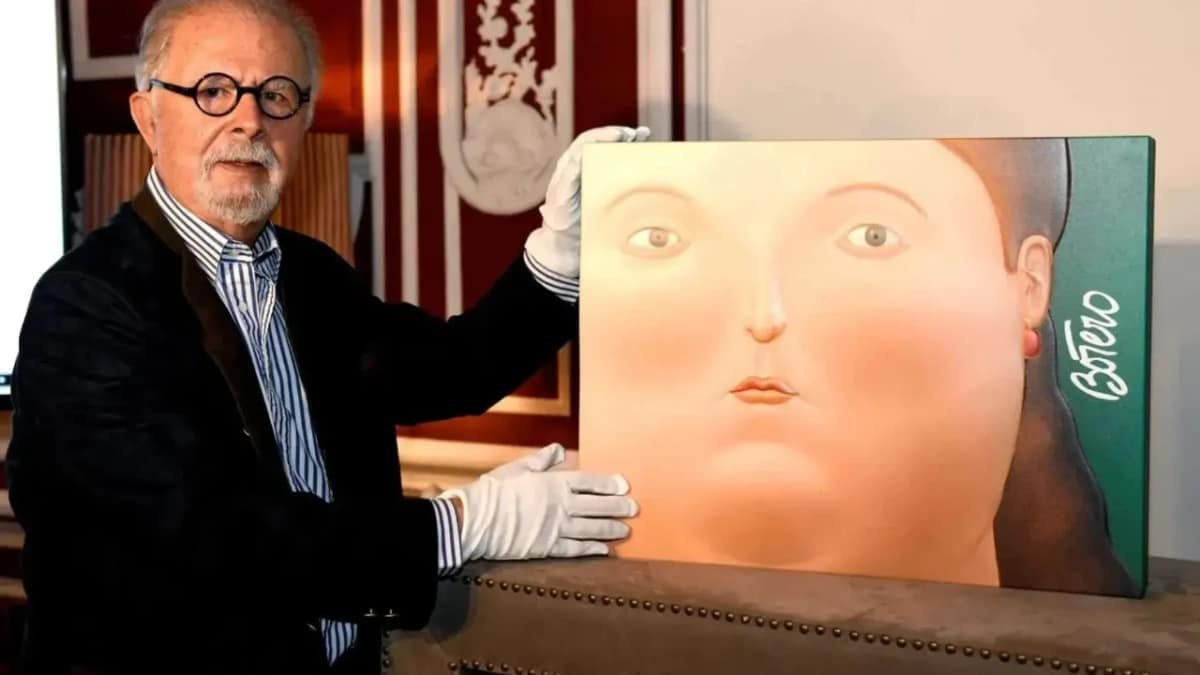 Portrait de Fernando Botero - peinture - Figurativisme
