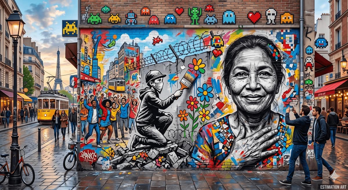 Street art : estimer une œuvre de Banksy, Invader ou JR