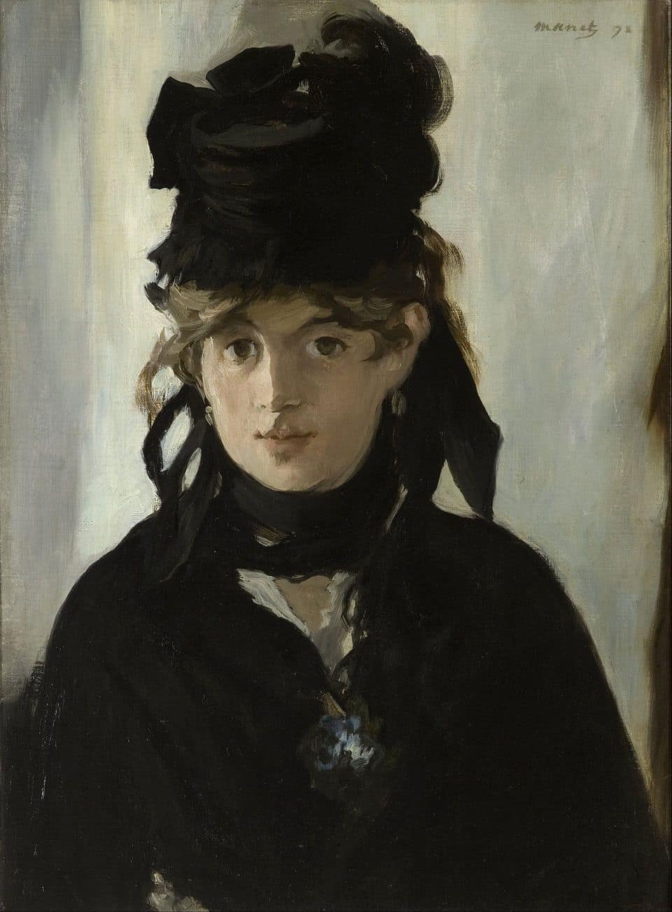 Portrait de Berthe Morisot - peinture - Impressionnisme