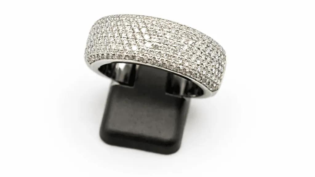 BAGUE EN OR GRIS