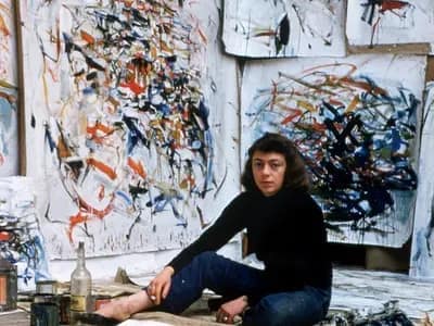 Portrait de Joan Mitchell - peinture - Expressionnisme abstrait