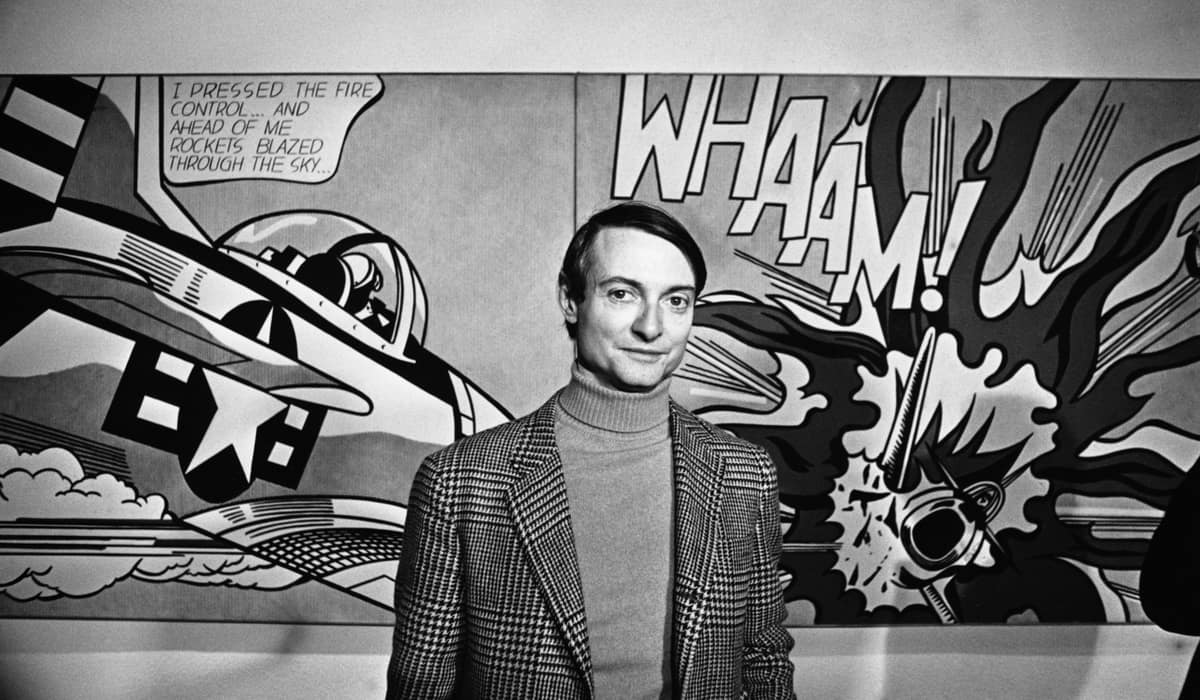 Portrait de Roy Lichtenstein — peinture — Pop Art