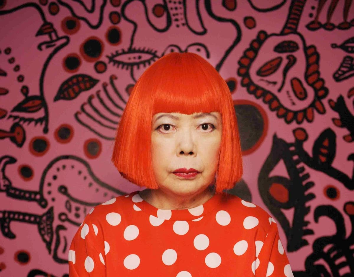 Portrait de Yayoi Kusama - peinture - Art Contemporain