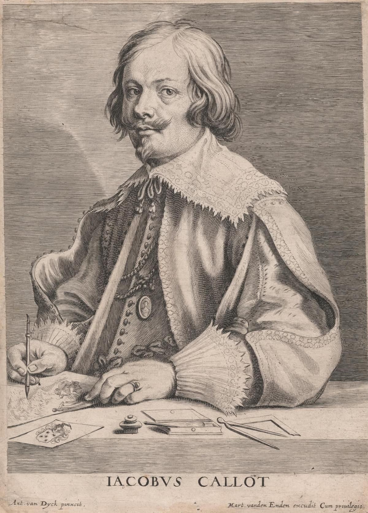 Portrait de Jacques Callot - gravure - Baroque