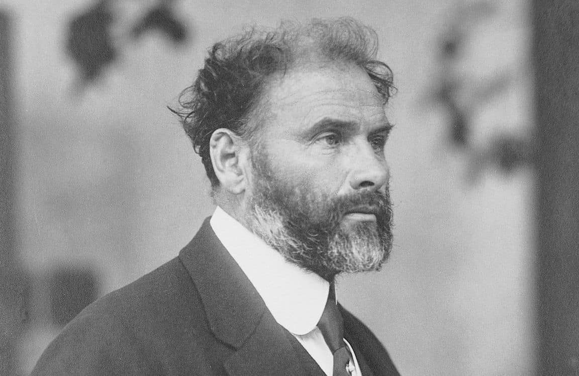 Portrait de Gustav Klimt - peinture - Symbolisme