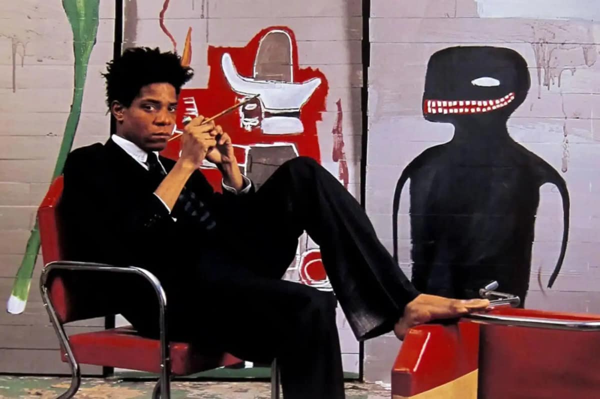 Portrait de Jean-Michel Basquiat — peinture — Néo-expressionnisme