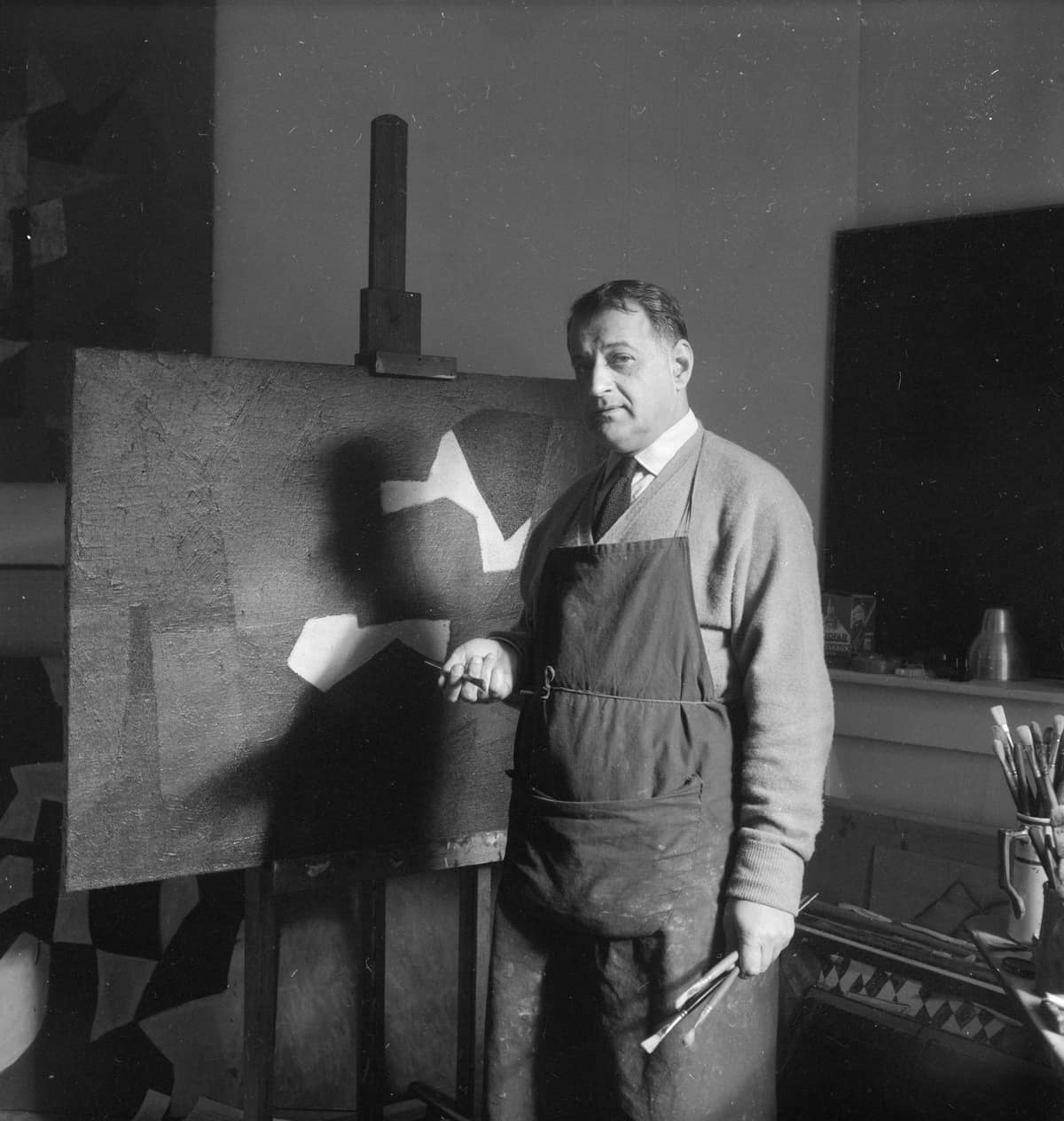 Portrait de Serge Poliakoff — peinture — Abstraction lyrique