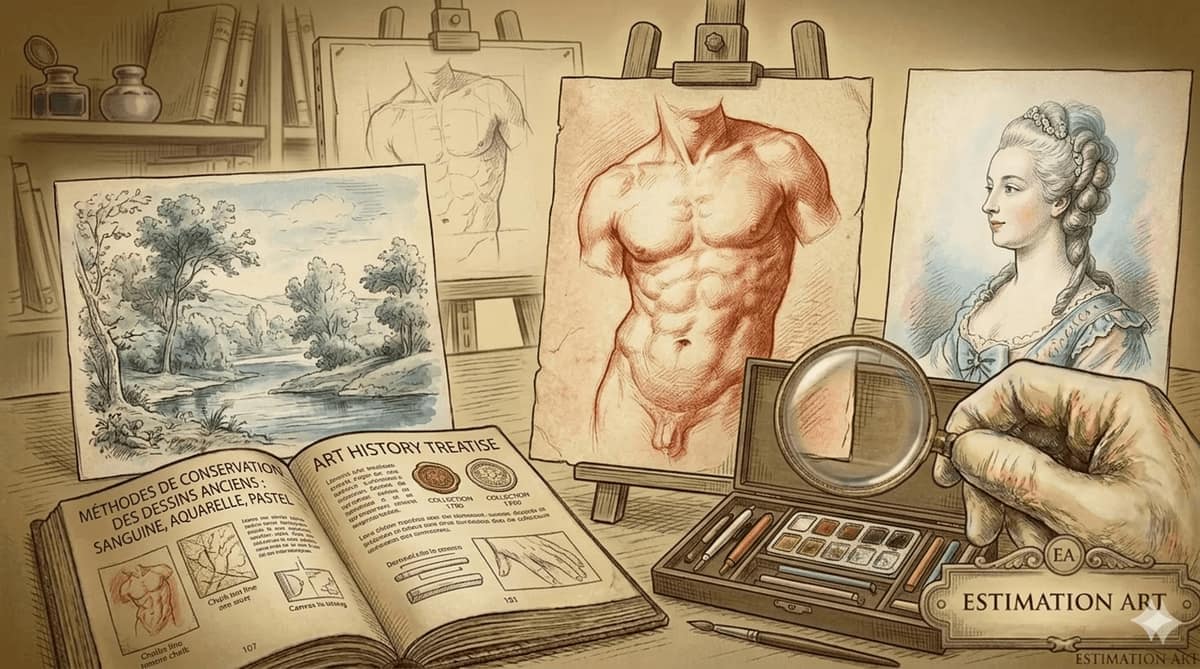 Aquarelle, sanguine, pastel : les techniques et leur valeur