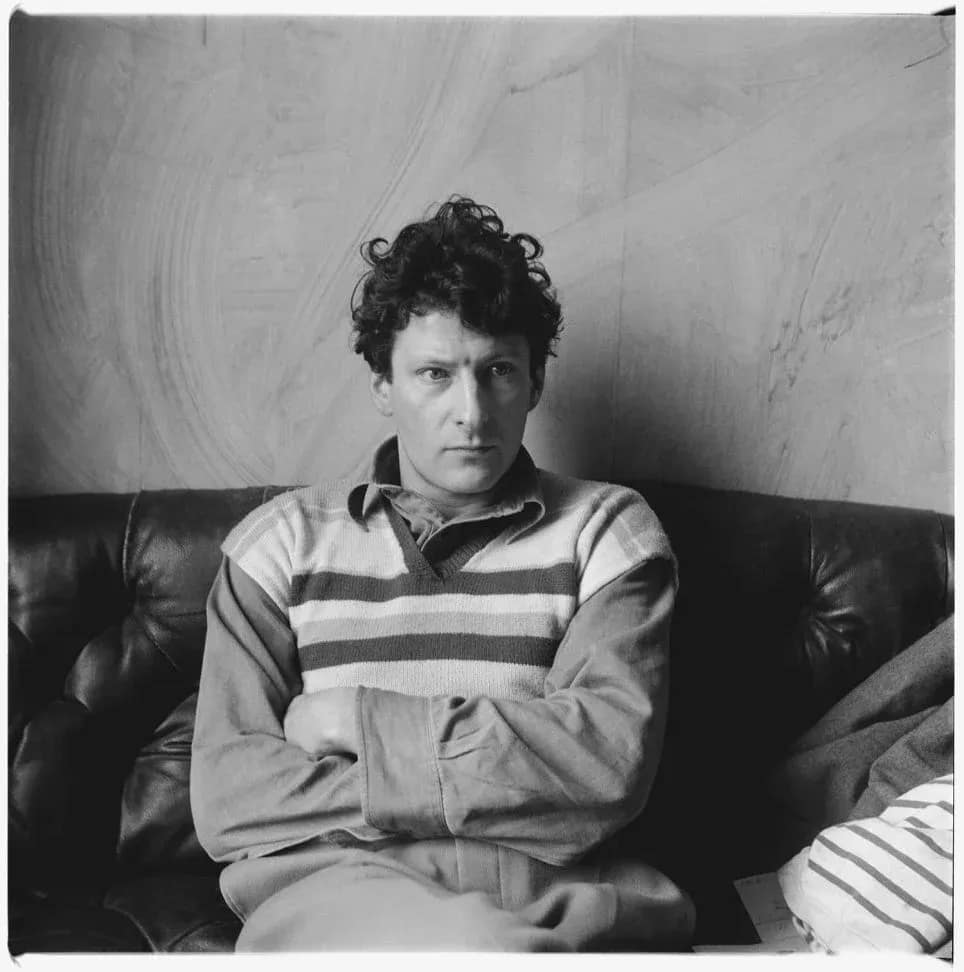 Portrait de Lucian Freud - peinture - Expressionnisme figuratif