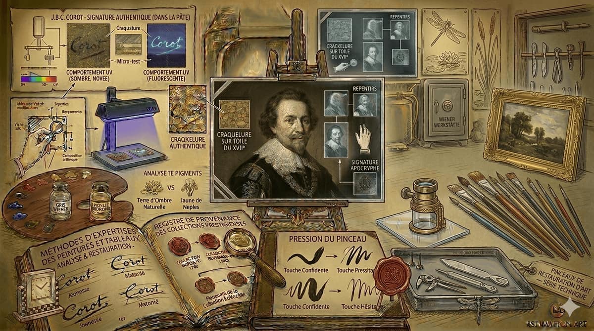 Comment reconnaître la signature d'un tableau ancien : le guide pratique