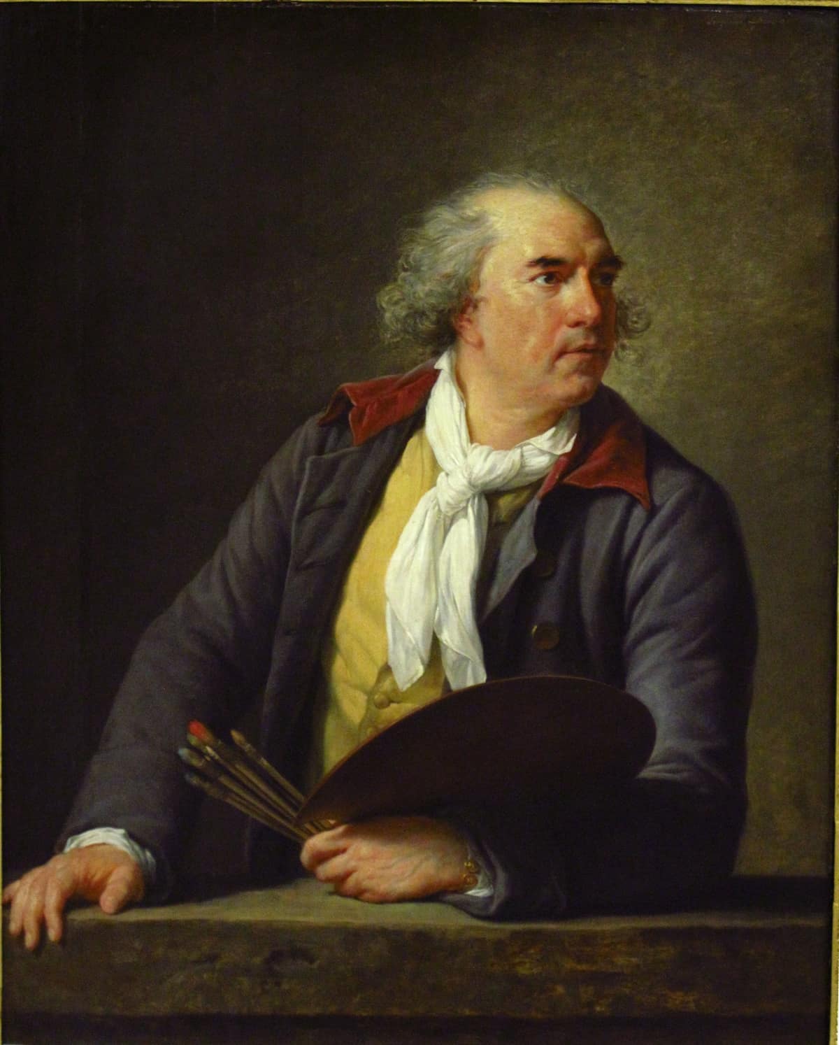Portrait de Hubert Robert - peinture - Rococo